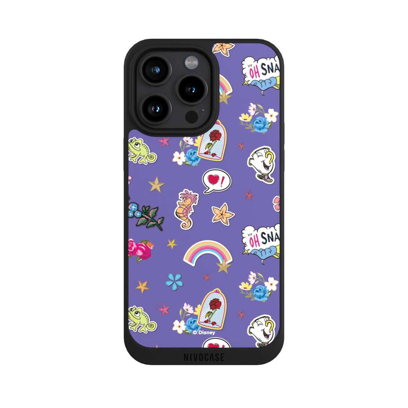 iPhone 15 Pro Max NIVOpure Princess Pattern Purple Disney Princess