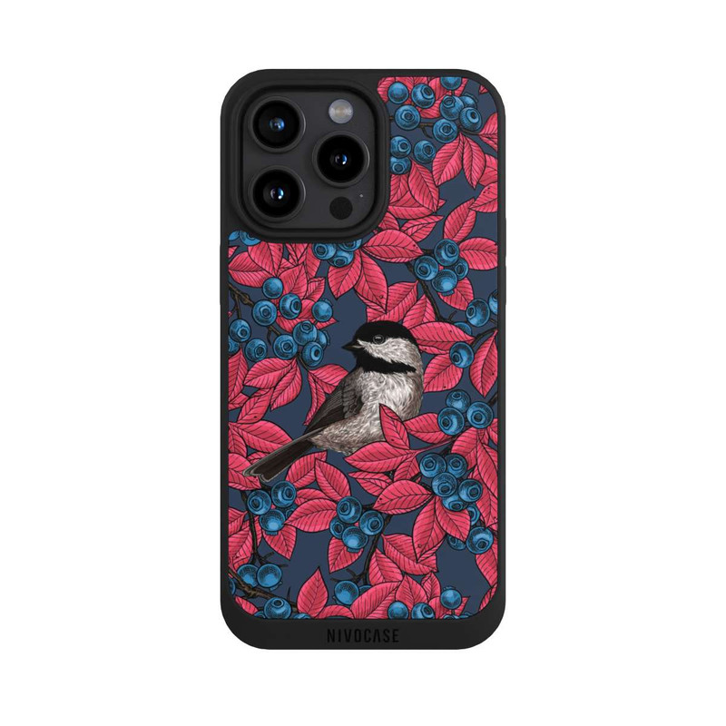 iPhone 15 Pro Max NIVOpure Blueberries And Birds On Navy