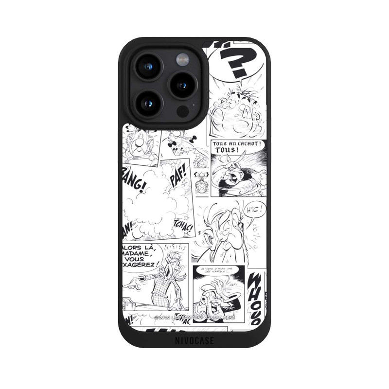 iPhone 15 Pro Max NIVOpure BD Astérix Blanc & Noir