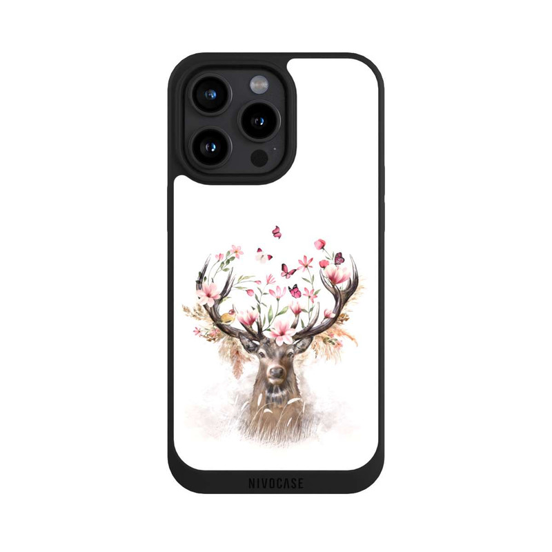 iPhone 15 Pro Max NIVOpure Hirsch Blumen Geweih