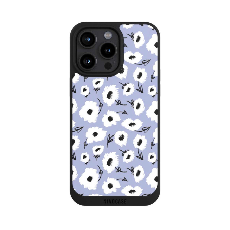 iPhone 15 Pro Max NIVOpure Pattern Fleurs Lilas