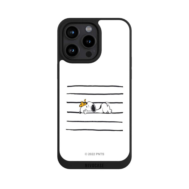 iPhone 15 Pro Max NIVOpure Snoopy Woodstock Streifen