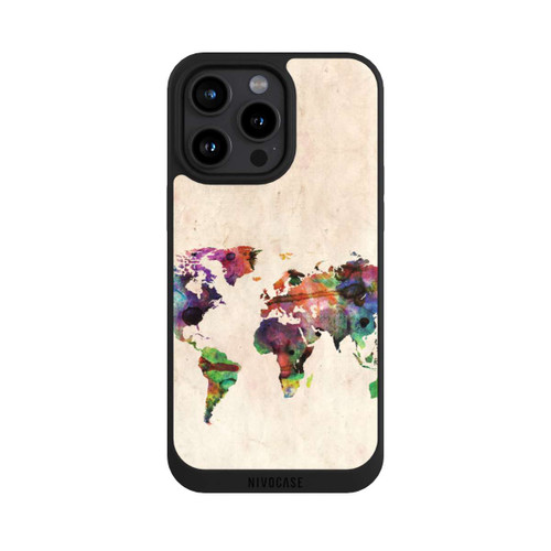 Apple iPhone 15 Pro Max NIVOpure Carte du monde de Michael Tompsett