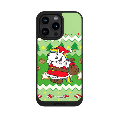 Apple iPhone 15 Pro Max NIVOpure Ugly Christmas Pummeleinhorn Grün