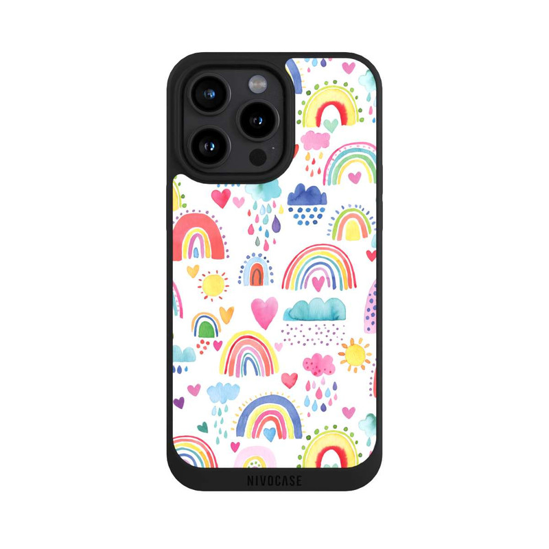 iPhone 15 Pro Max NIVOpure Schöne Regenbogen-Multi-Rot