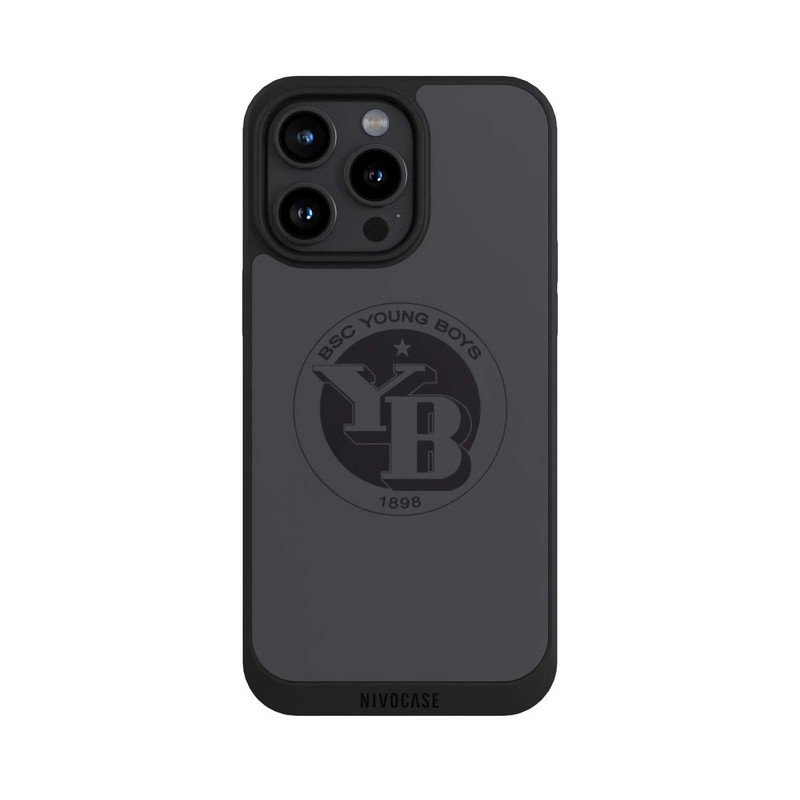 iPhone 15 Pro Max NIVOpure BSC YB Logo Gris
