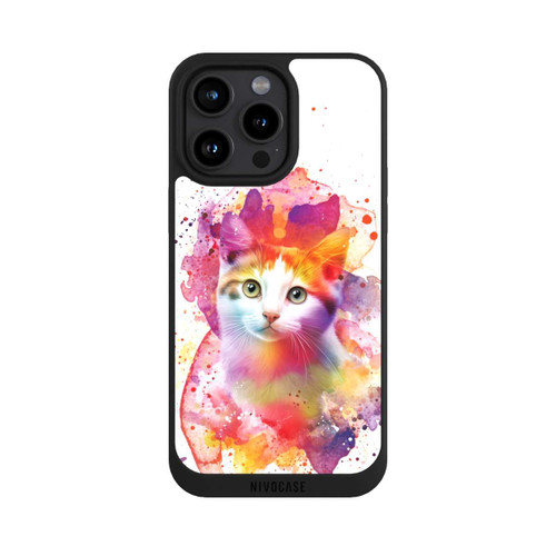 Apple iPhone 15 Pro Max NIVOpure Happy Kitty Blanc