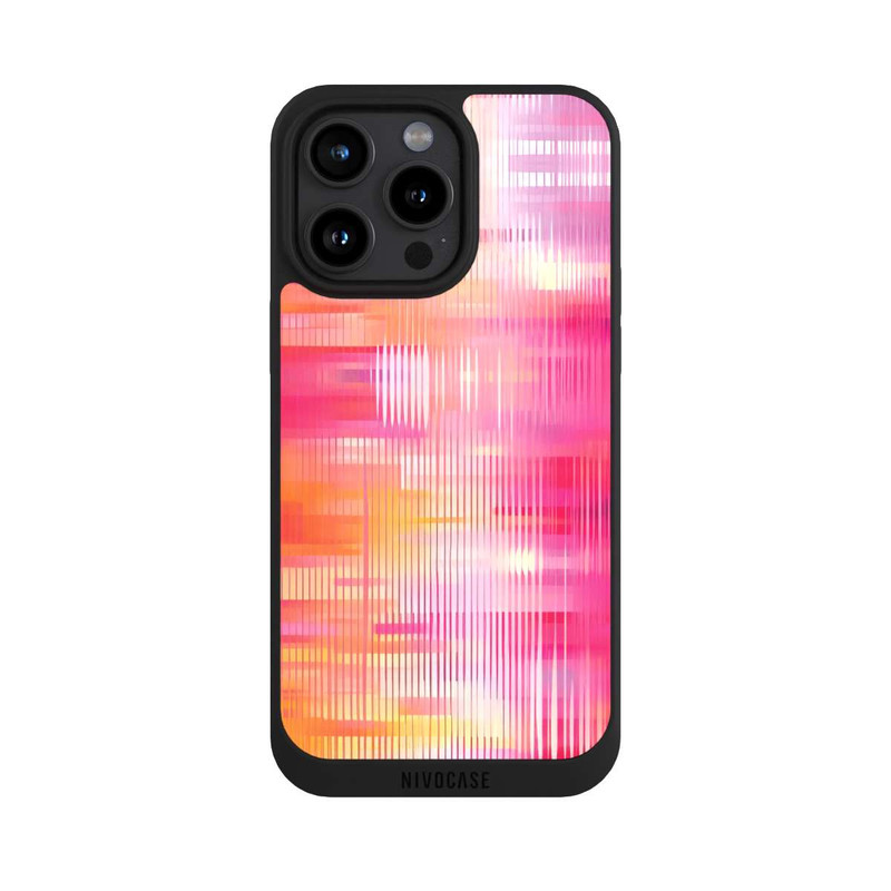 iPhone 15 Pro Max NIVOpure Glitch Pink Orange