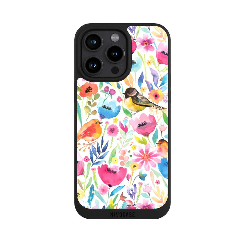 iPhone 15 Pro Max NIVOpure Oiseaux et fleurs fantaisistes