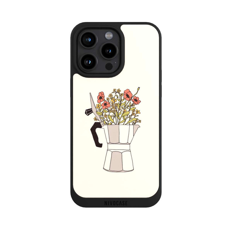 iPhone 15 Pro Max NIVOpure Moka Blumen