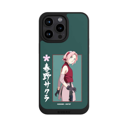 Apple iPhone 15 Pro Max NIVOpure Sakura Grüner Hintergrund