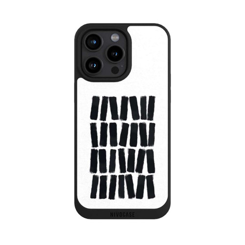 Apple iPhone 15 Pro Max NIVOpure Black Brush Strokes