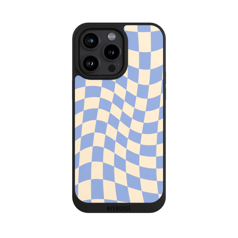 iPhone 15 Pro Max NIVOpure Schachbrett Blau