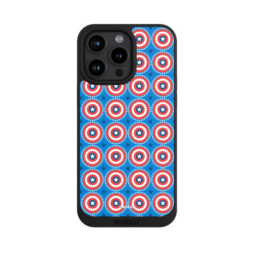 Apple iPhone 15 Pro Max NIVOpure Captain American Shield Pattern