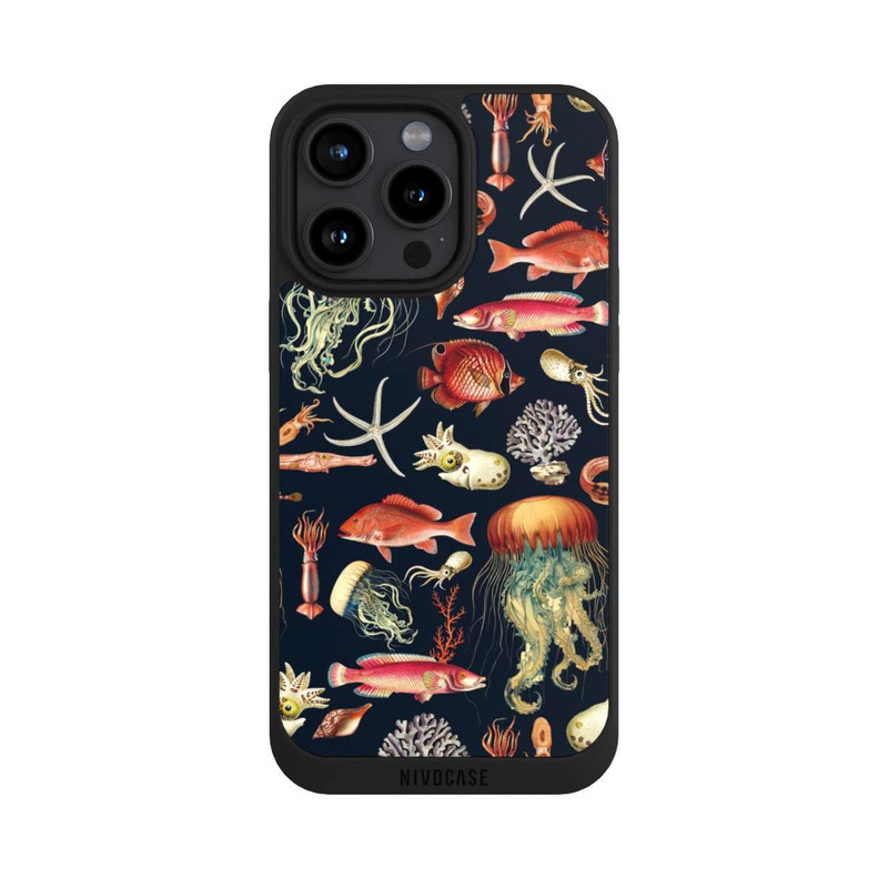 iPhone 15 Pro Max NIVOpure Tiefseefisch Muster