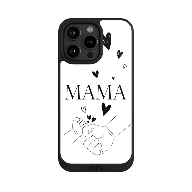 iPhone 15 Pro Max NIVOpure Mothers Day Line Art Hands Black and White