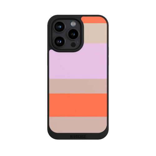 Apple iPhone 15 Pro Max NIVOpure Moca Lila Orange Stripes