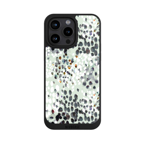 Apple iPhone 15 Pro Max NIVOpure Modern Splash Pattern on Green
