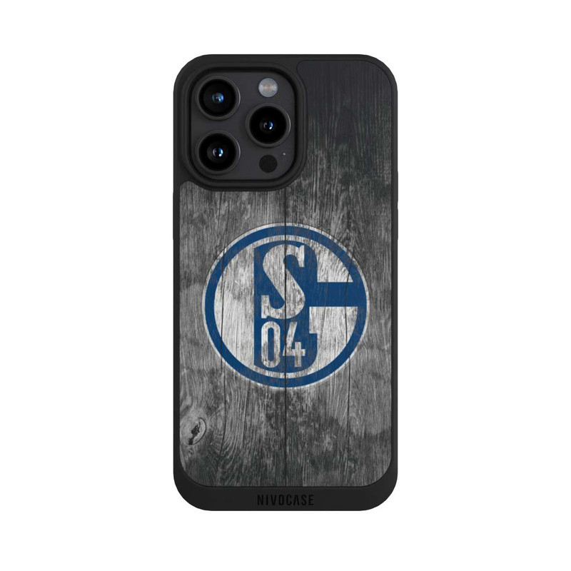 iPhone 15 Pro Max NIVOpure Schalke 04 Holz Look