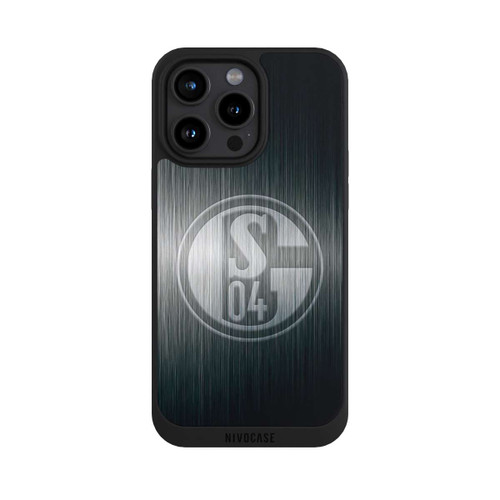 Apple iPhone 15 Pro Max NIVOpure Schalke 04 Metall Look