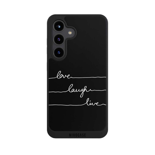 Samsung Galaxy S24 NIVOpure Love Laugh Live weiß/schwarz