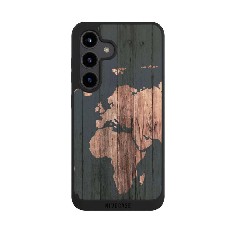 Galaxy S24 NIVOpure Wooden World Map