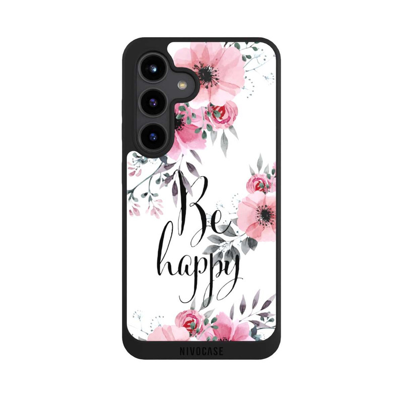 Galaxy S24 NIVOpure Be Happy Blumen