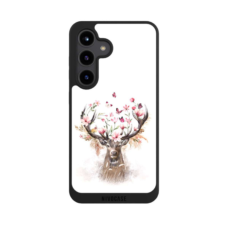 Galaxy S24 NIVOpure Hirsch Blumen Geweih