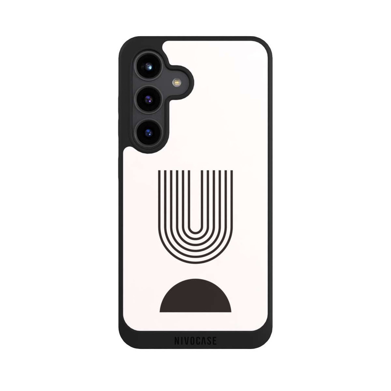 Galaxy S24 NIVOpure Moderne Kunst Schwarze Linien
