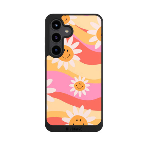 Samsung Galaxy S24 NIVOpure Retro Smiles Orange Colorful