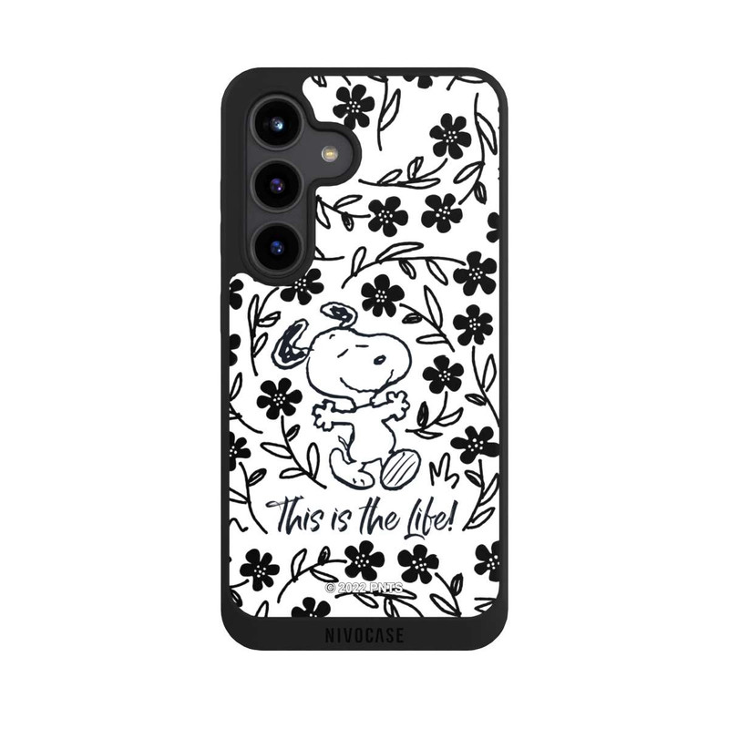 Galaxy S24 NIVOpure Snoopy This Is The Life Noir & Blanc