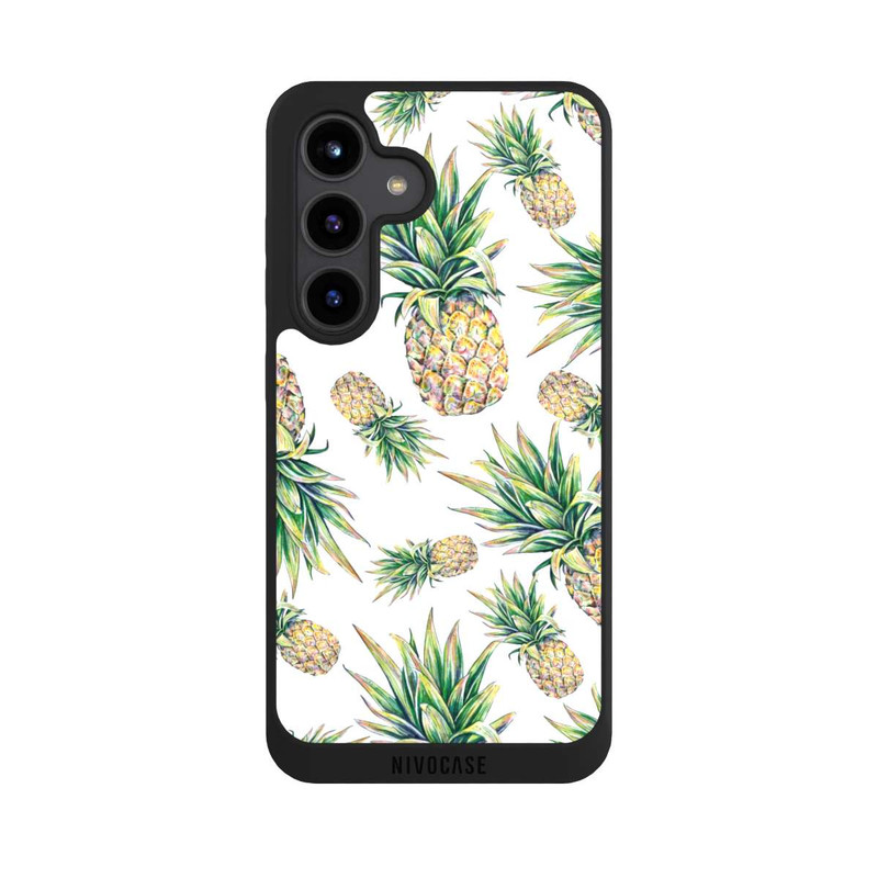Galaxy S24 NIVOpure Pineapple-weißer Hintergrund 