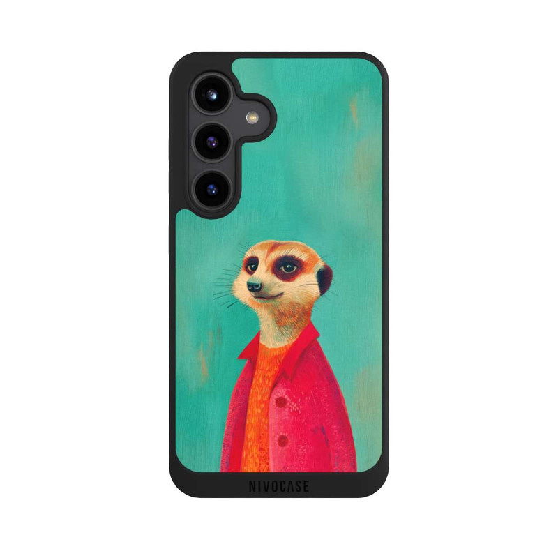 Galaxy S24 NIVOpure Meerkat Green Illustration