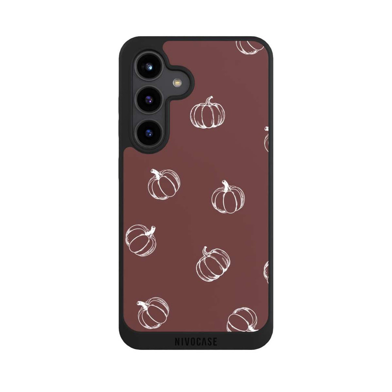 Galaxy S24 NIVOpure Kürbiszeit Muster Braun