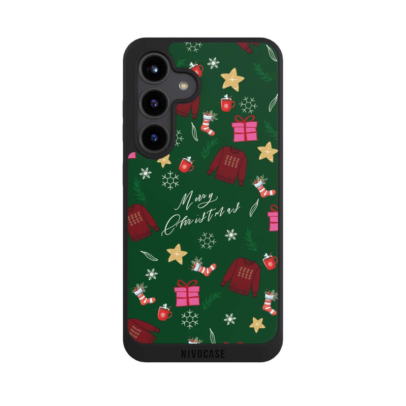 Galaxy S24 NIVOpure Merry Christmas Green Sweater