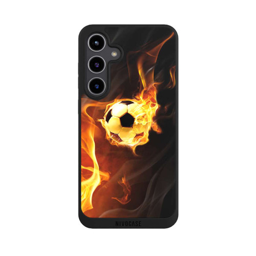 Samsung Galaxy S24+ NIVOpure Fußball in Flammen