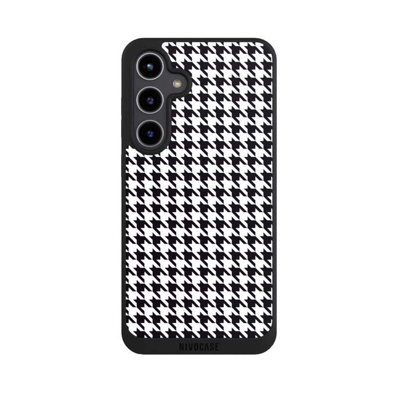 Galaxy S24 + NIVOpure Hahnentritt Schwarz Weiß