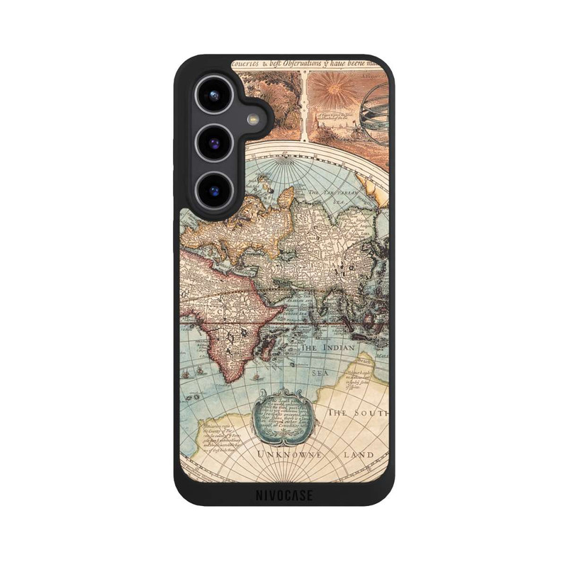 Galaxy S24 + NIVOpure Carte du Monde Ancienne