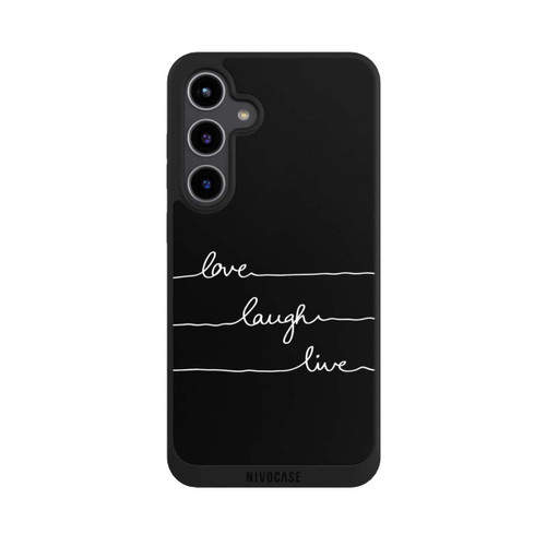 Samsung Galaxy S24+ NIVOpure Love Laugh Live blanc/noir