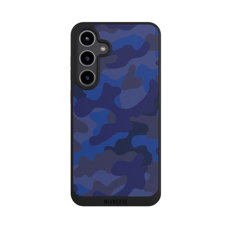 Galaxy S24 + NIVOpure Camouflage Marineblau