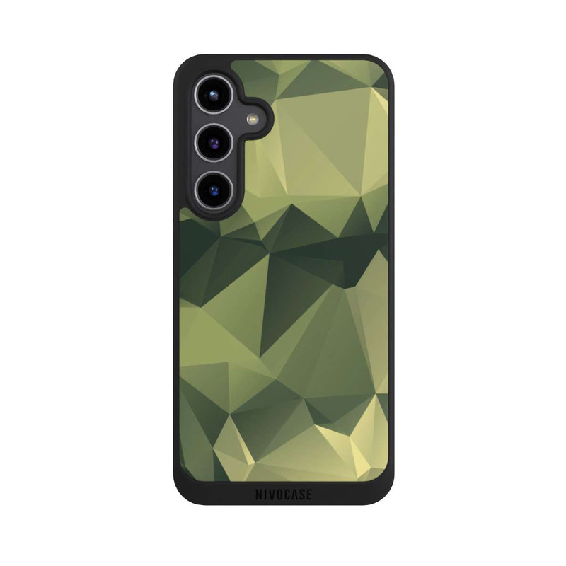 Galaxy S24 + NIVOpure Polygonales Camouflage