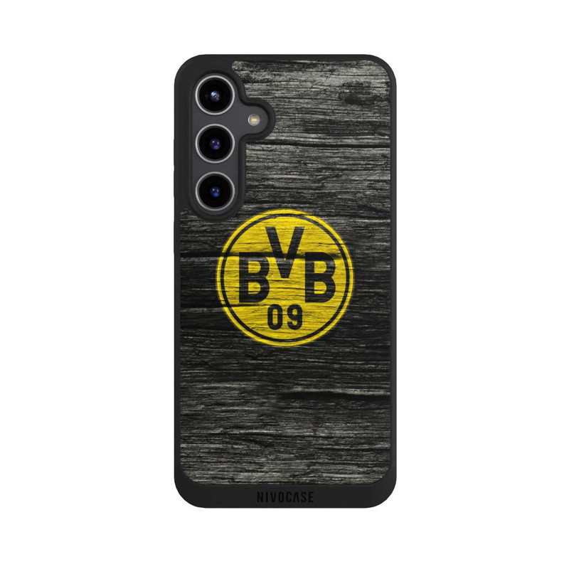 Galaxy S24 + NIVOpure BVB Holzoptik