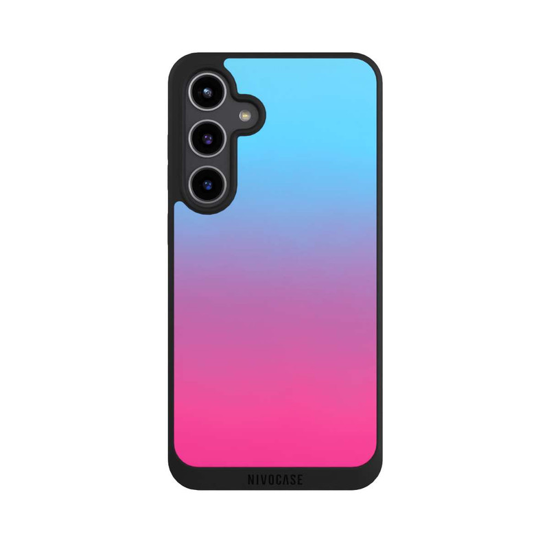 Galaxy S24 + NIVOpure Dégradé de Couleur Bleu Rose Vif