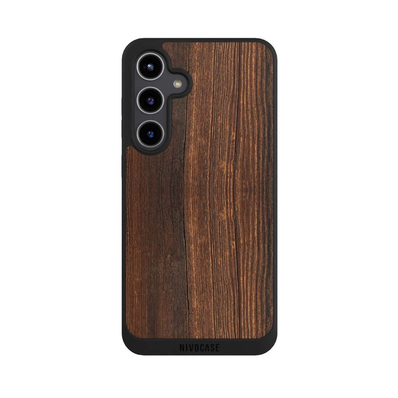 Galaxy S24 + NIVOpure Nußbaum Holzlook