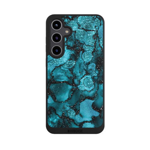 Samsung Galaxy S24+ NIVOpure  Blauer Glitzerlook