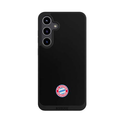 Samsung Galaxy S24+ NIVOpure Logo FCB Classique Petit - Coloré sur Fond Noir