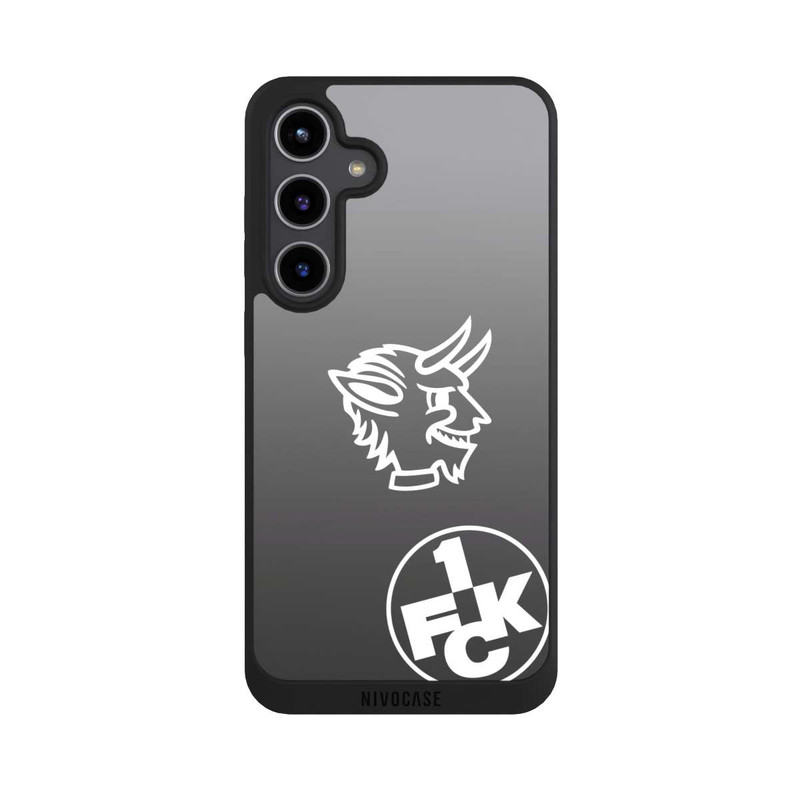 Galaxy S24 + NIVOpure Teufelskopf FCK auf Schwarz