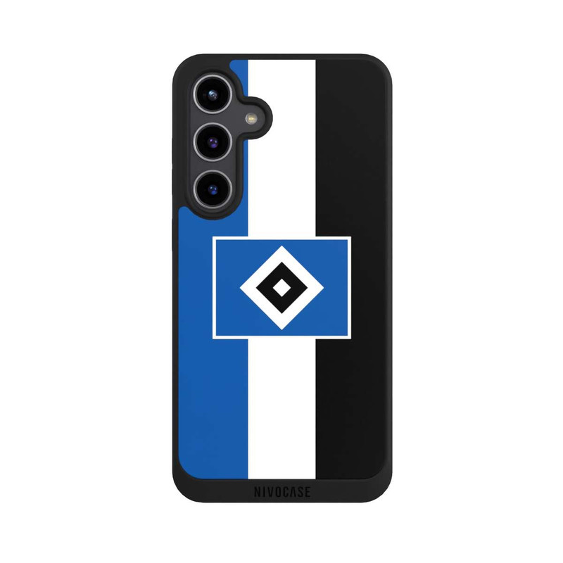 Galaxy S24 + NIVOpure HSV rayures - bleu-blanc-noir