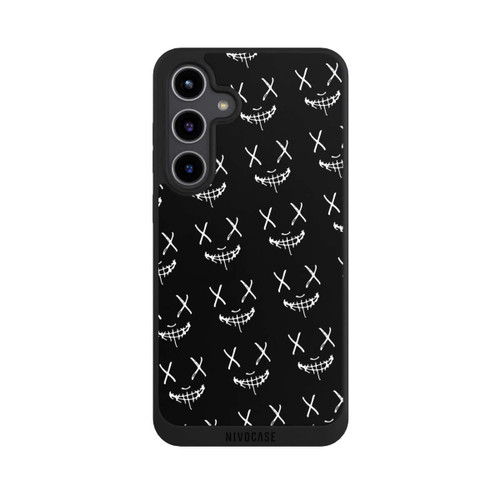 Samsung Galaxy S24+ NIVOpure Maskenmuster Schwarz