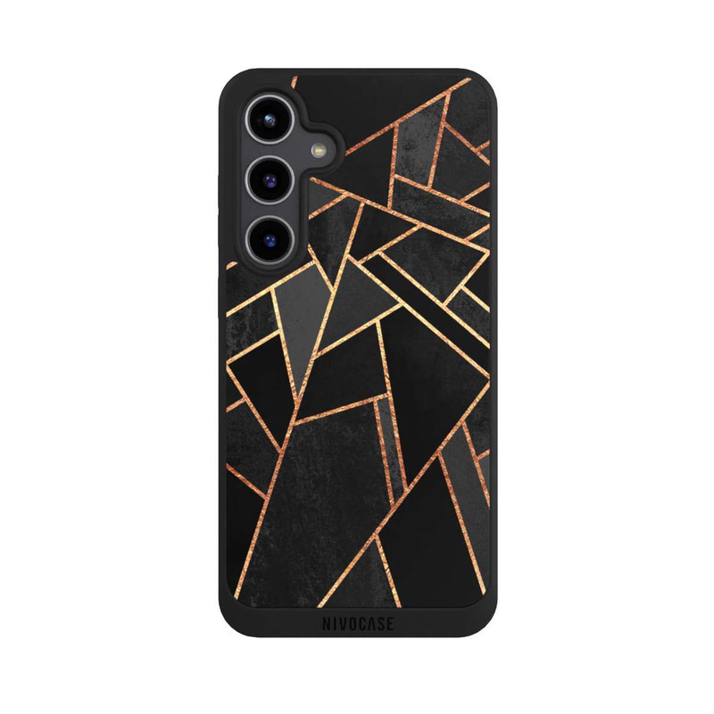 Galaxy S24 + NIVOpure Black Night Gold Print